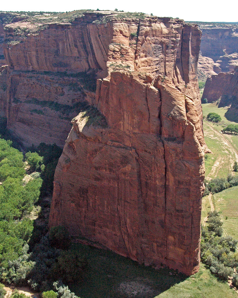 De Chelly Sandstone (Lower Permian; Navajo Fortress, Canyon de Chelly ...