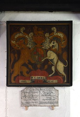 Stuart royal arms labelled for Anne and dated 1740!