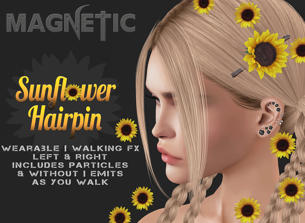 Sunflower Hairpin