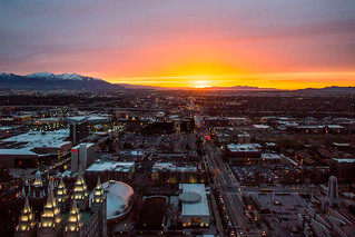 Sunsets on Salt Lake City