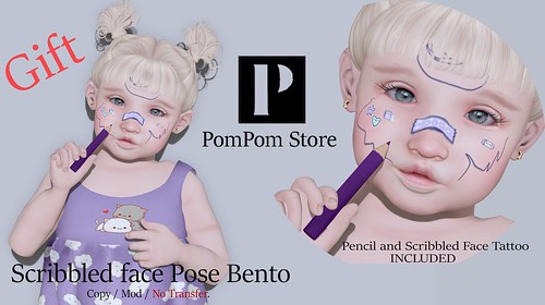 :: PomPom Store :: Gift scribbled face Pose Bento (ToddleeDoo - Baby)