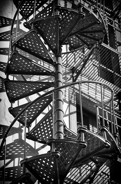 Spiral Staircase and Shadows