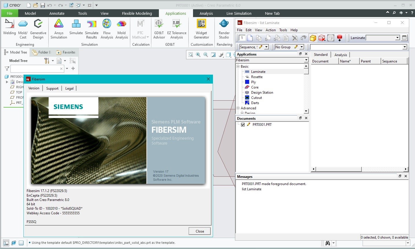 Working with Siemens FiberSIM 17.1.2 for PTC Creo 8.0 Win64 full