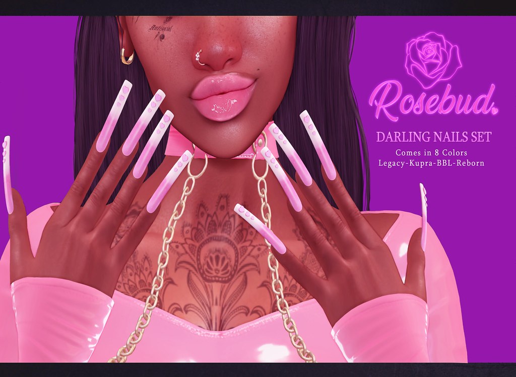 [Rosebud.] Darling nails Set