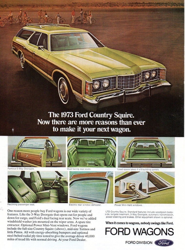 1973 Ford Country Squire ad