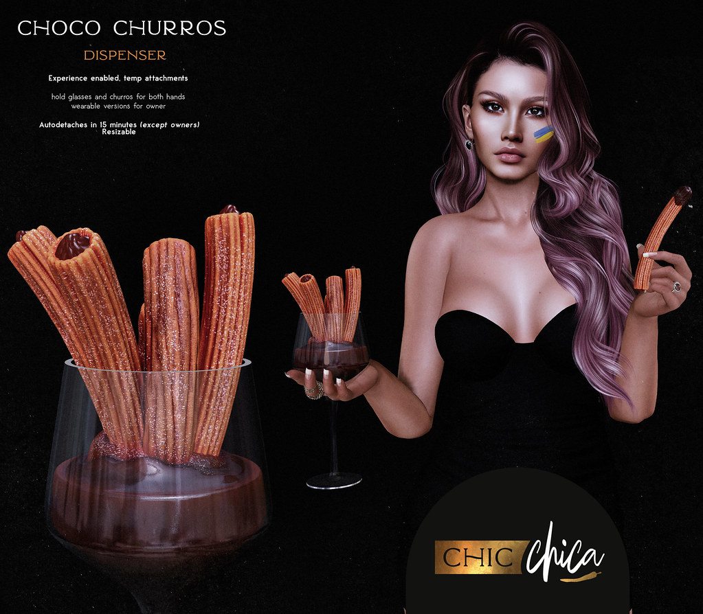 Choco churros dispenser by ChicChica @ Cosmopolitan