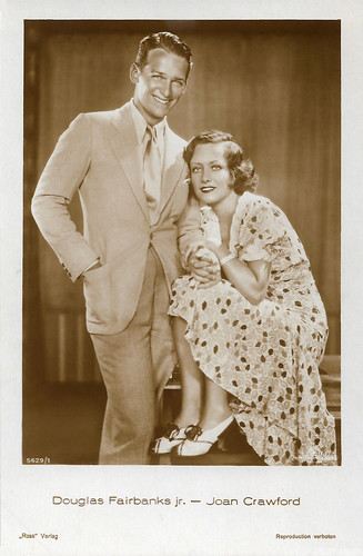 Douglas Fairbanks Jr. and Joan Crawford