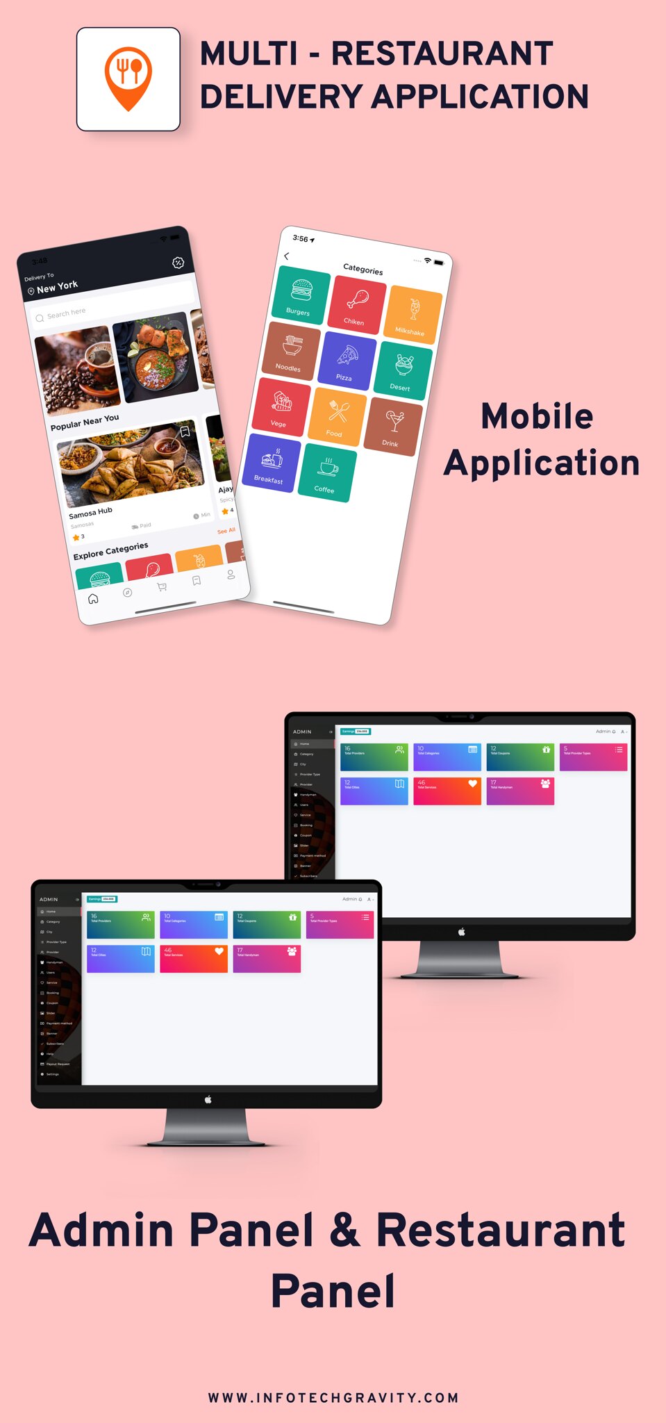 Multi Restaurant - Food ordering Android App with Admin Panel - 4