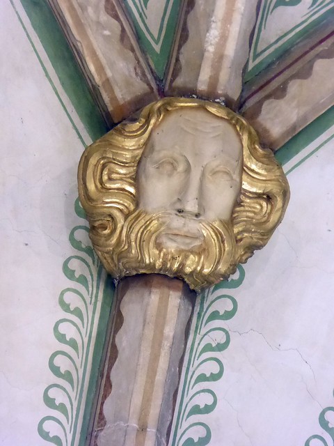 Man's Head, Tewkesbury Abbey