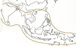 Asia: areale di distribuzione