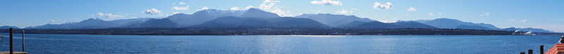Port Angeles Harbor and Mountains