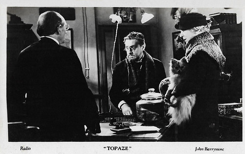 John Barrymore in Topaze