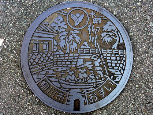 Yanagawa Fukuoka, manhole cover （福岡県柳川市のマンホール）