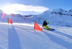 Skicrossová trať na modré sjezdovce č. 4