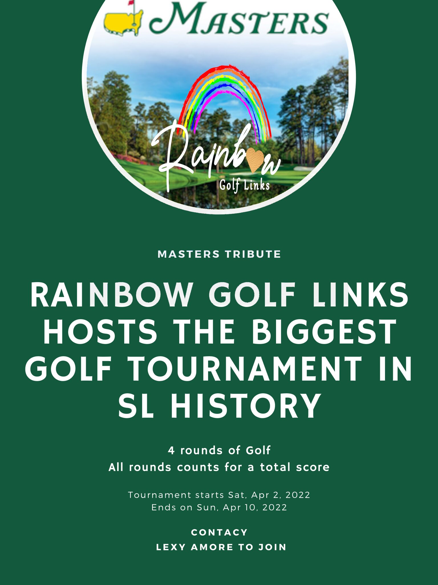 Masters Tribute @Rainbow Golf