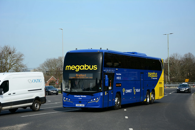 Megabus UK ' Wheely Wonka' 54608, YX68UAR - M38