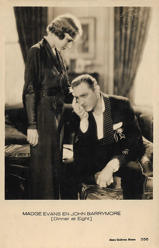 Madge Evans and John Barrymore in Dinner at Eight (1933)