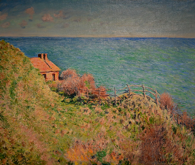Claude Monet - Custom House at Varengeville (Cabane des Douaniers a Varengeville), 1882 at Vero Beach Museum of Art - Vero Beach FL