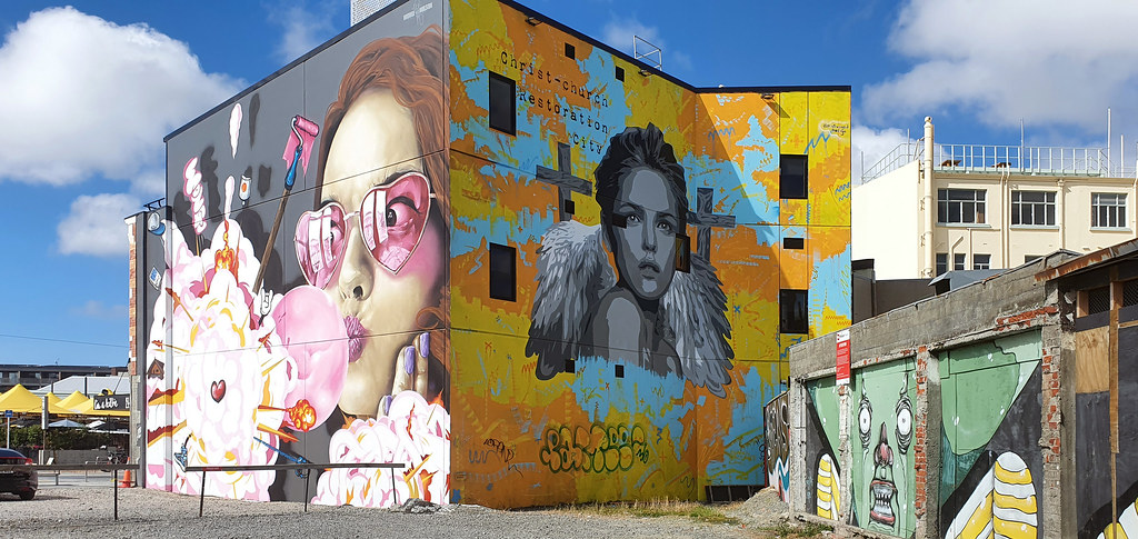 Street art Christchurch.