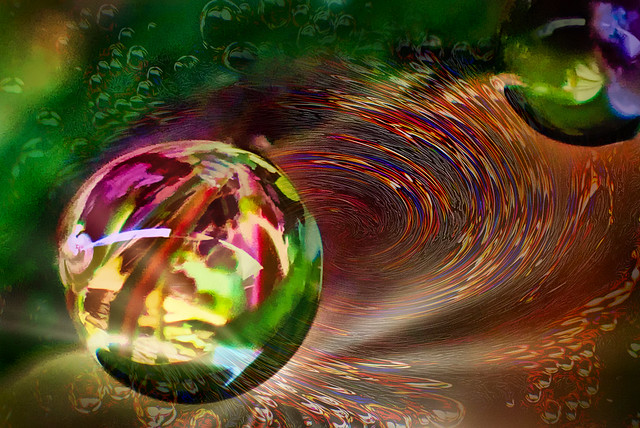 Abstract Globe swirl