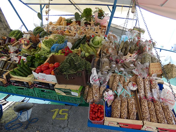 pistaches et légumes