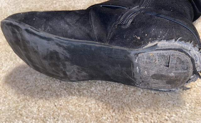 Well worn hidden wedge boots | Well worn boots and boot heel… | Flickr