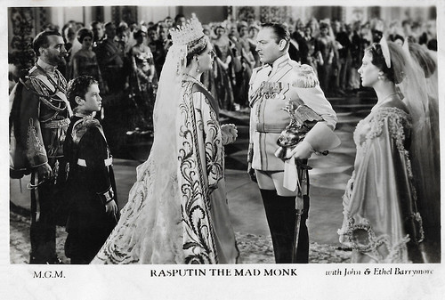 Ralph Morgan, Tad Alexander, Ethel Barrymore and John Barrymore in Rasputin and the Empress (1932)