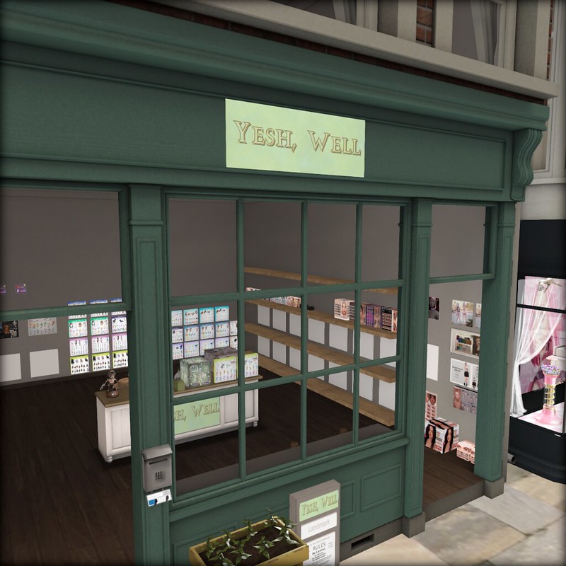I got a little <a href="http://maps.secondlife.com/secondlife/Beraudes/103/180/601" rel="noreferrer nofollow">extra shop for Yesh Well</a> at Epic second hand gacha sim. 
My post about it <a href="https://pieni.art/yesh-well-at-epic/" rel="noreferrer nofollow">here</a>.