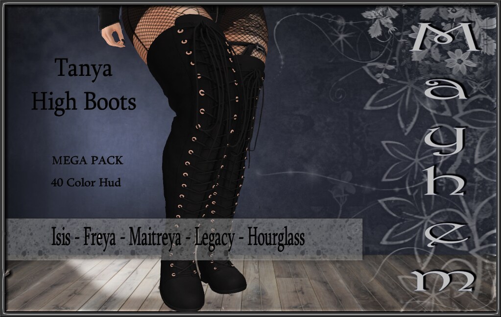 Mayhem Tanya High Boots Ad