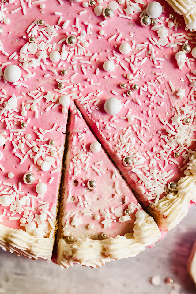 Almond Raspberry Celebration Cake