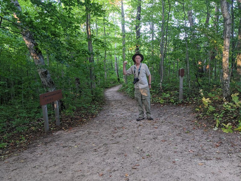 Vicki headed back to the car and I hiked another mile to the visitor center on the North Country Trail