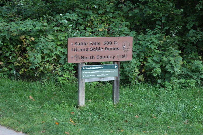 We parked at the Sable Falls Picnic Area and headed down the trail to Sable Falls on the North Country Trail