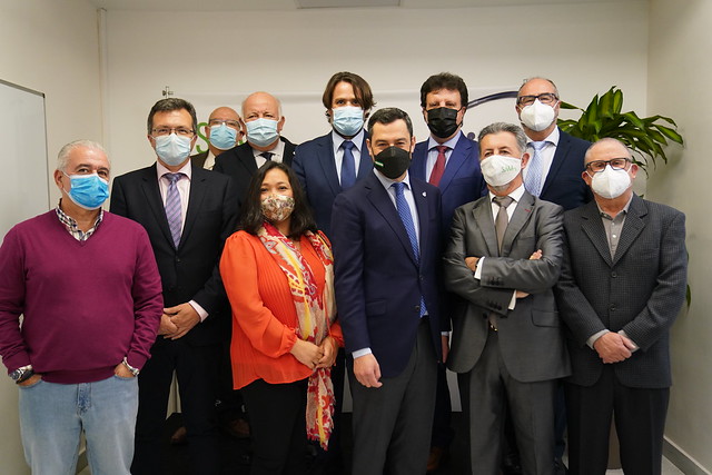 2022_03_24 -  Moreno inaugura en Sevilla las nuevas oficinas del Sindicato Médico Andaluz