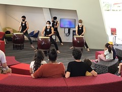 Takumi Japanese Drumming Group performing for the Japanese Cultural Celebration, Te Hāpua: Halswell Centre