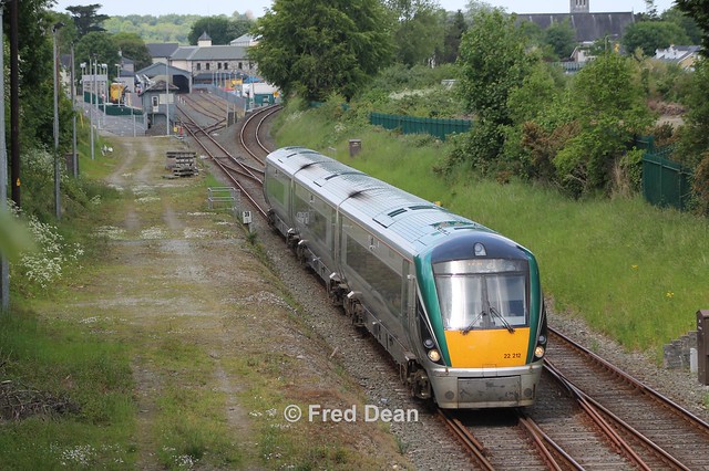 Irish Rail ICR Set 12 in Killarney.