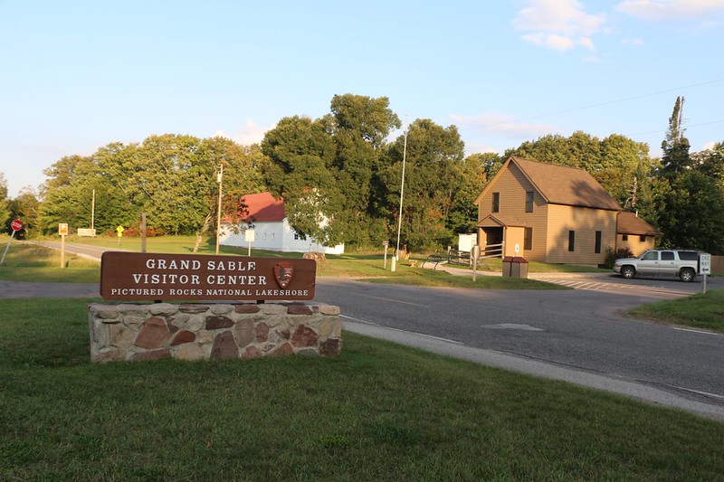 Grand Sable Visitor Center on the North Country Trail at Pictured Rocks National Lakeshore