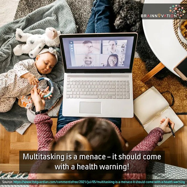 Multitasking is a Menace- it Should Come with a Health Warning