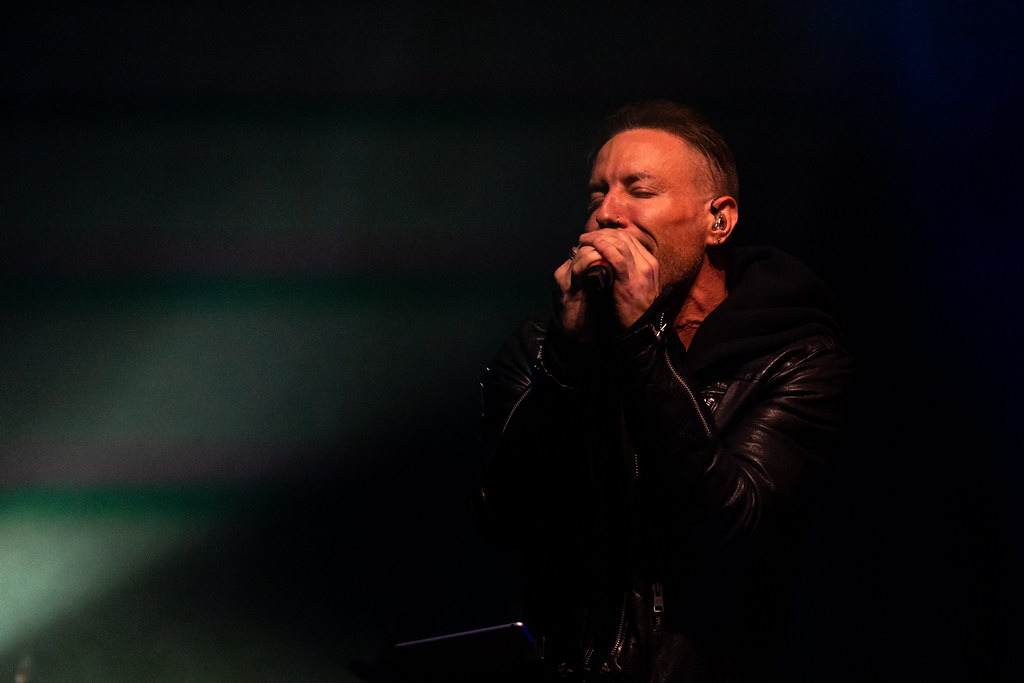 Greg Puciato; singing with Jerry Cantrell at the Palace Theatre in St. Paul, MN.