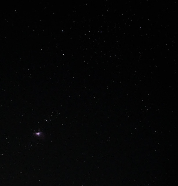 Orions Belt And Nebula