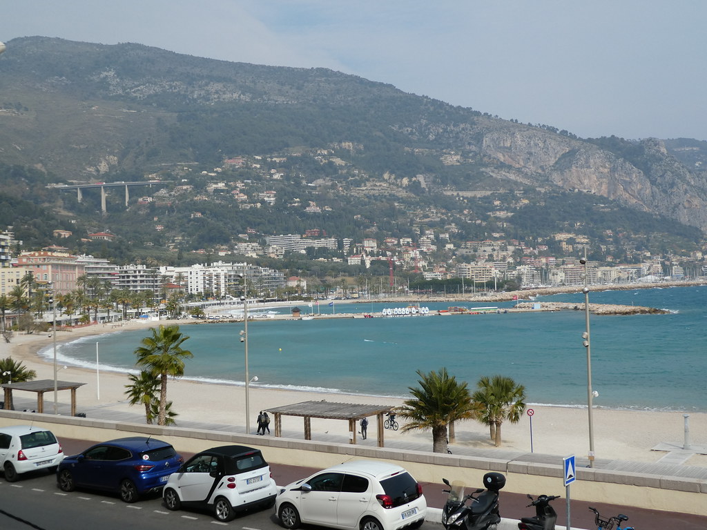 Menton bay viewed from the old town