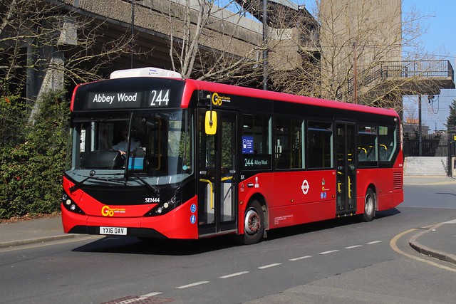 SEN44 Go Ahead London on the route 244 to Abbey Wood