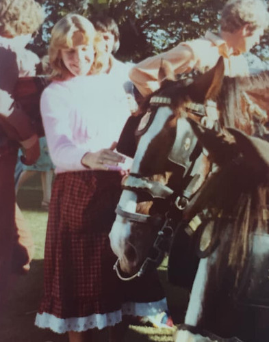 Janet with horse approx 1981