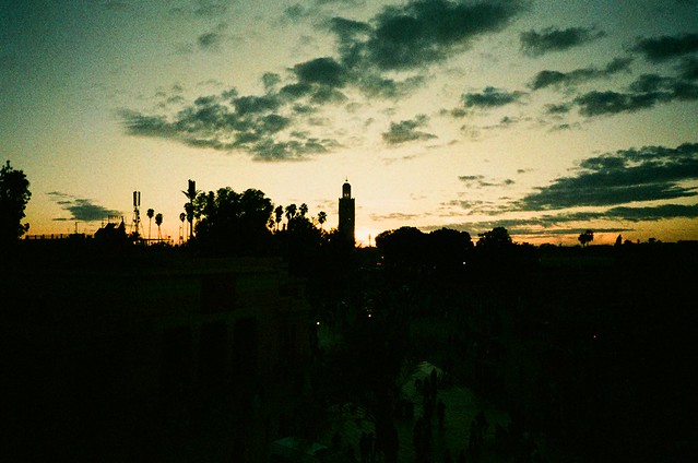 Sunset in Jemaa el-Fnaa