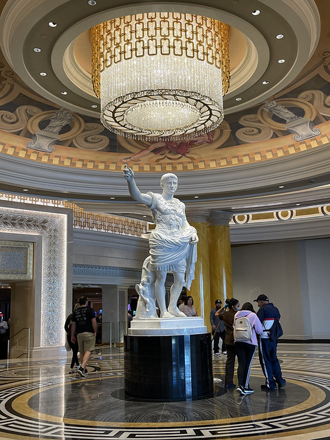 Revamped lobby at Caesars Palace