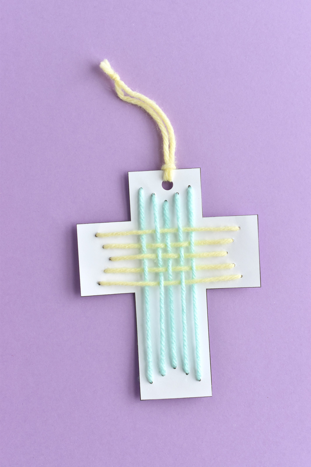 Woven Cross Stitching Card