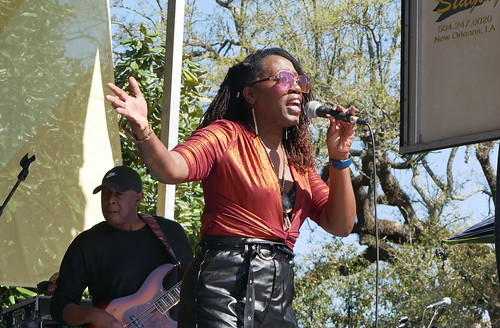 Erica Falls at Treme Creole Gumbo Festival - March 25, 2022. Photo by Louis Crispino.