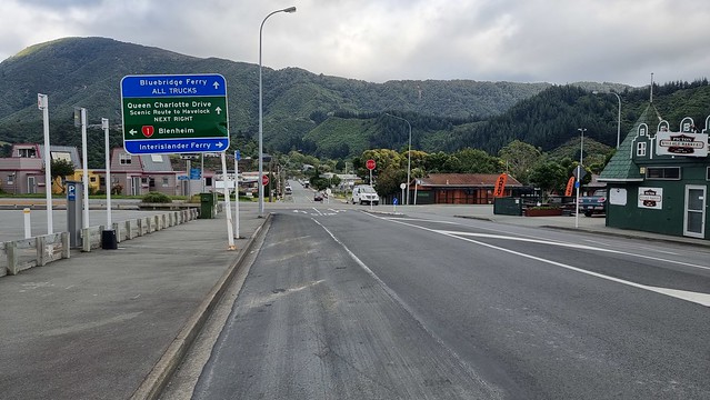 Follow the signs for Queen Charlotte Drive