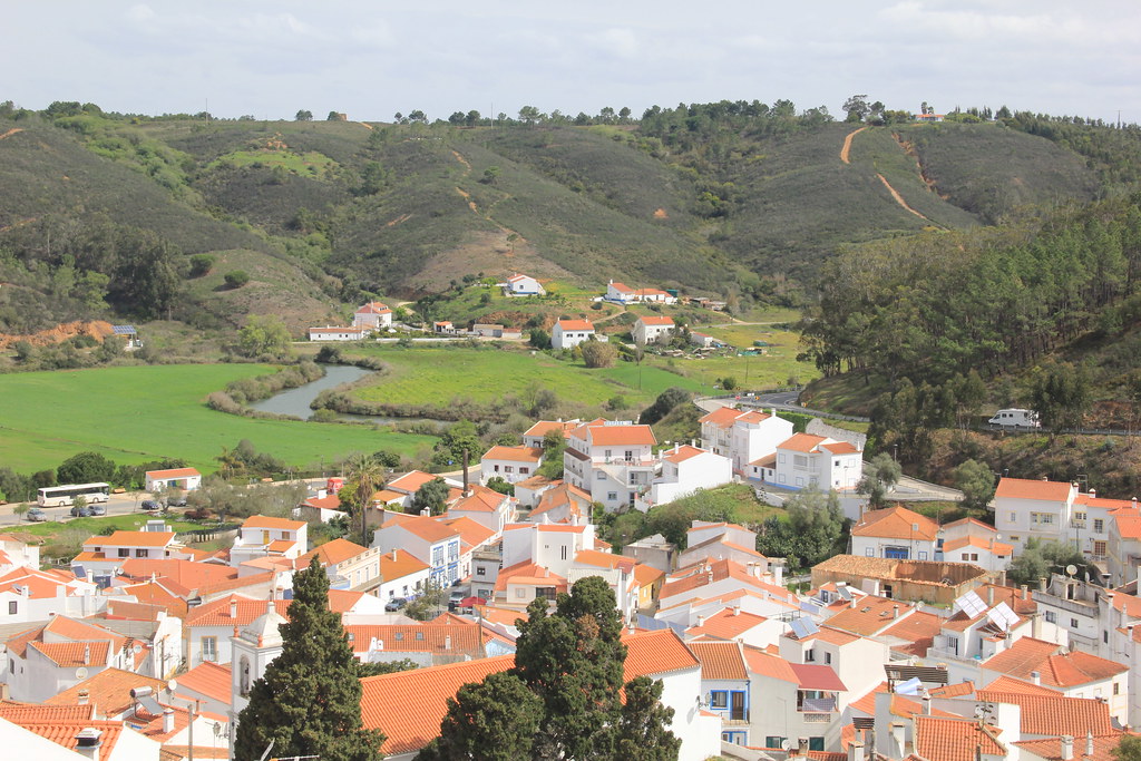 View of Odeceixe and the Ribeira de Seixe valley