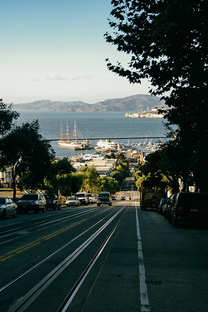 Bay with Alcatraz, San Francisco (USA)