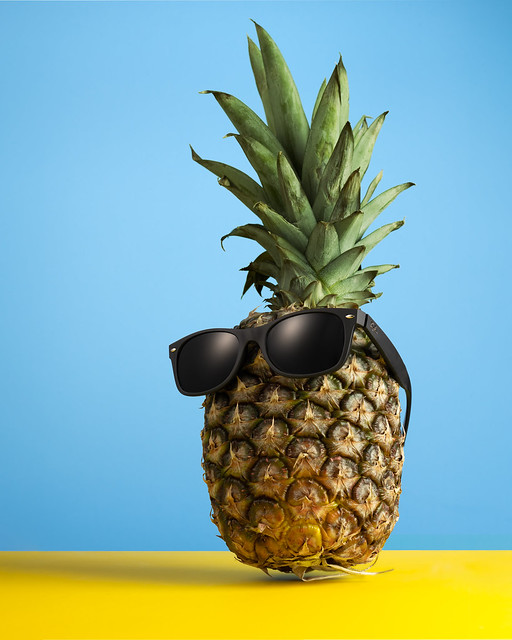 Pineapple Wearing Sunglasses